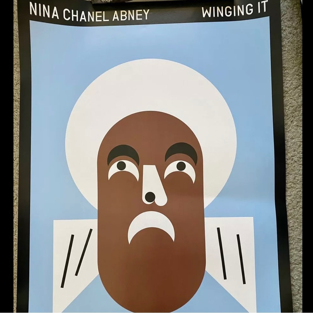 Nina Chanel Abney signed art print Kaws Jeff Koons George condo MOMA Warhol
